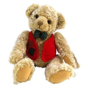 Tyler Teddy vintage HALLMARK 13" Christmas bear 1995